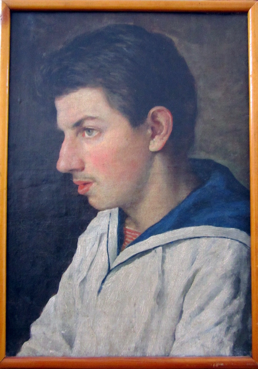 Portrait of Mikhail Nikolaivitch Kotchoubey (1863-1935) as a young teenager by V.M. Sokolov (Tchernigov Art Museum Collection)